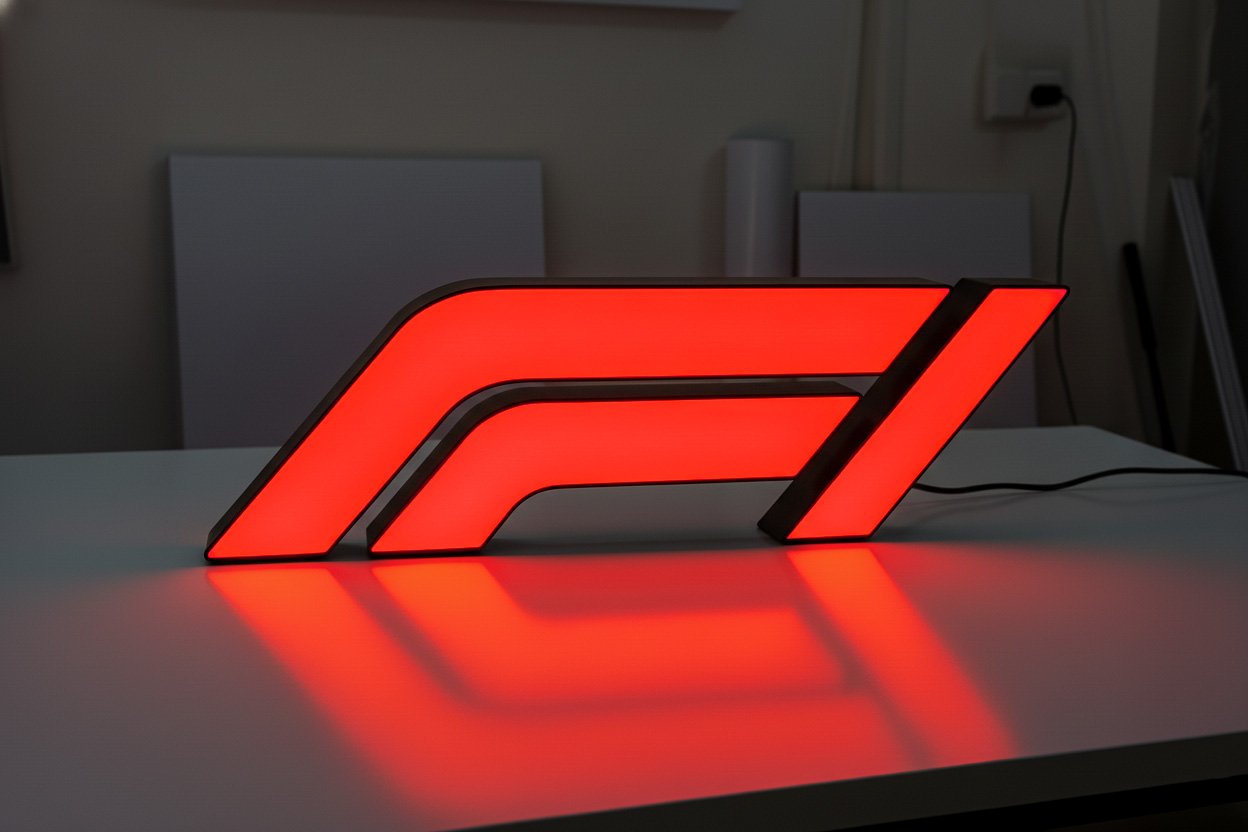 Custom illuminated brand project photo