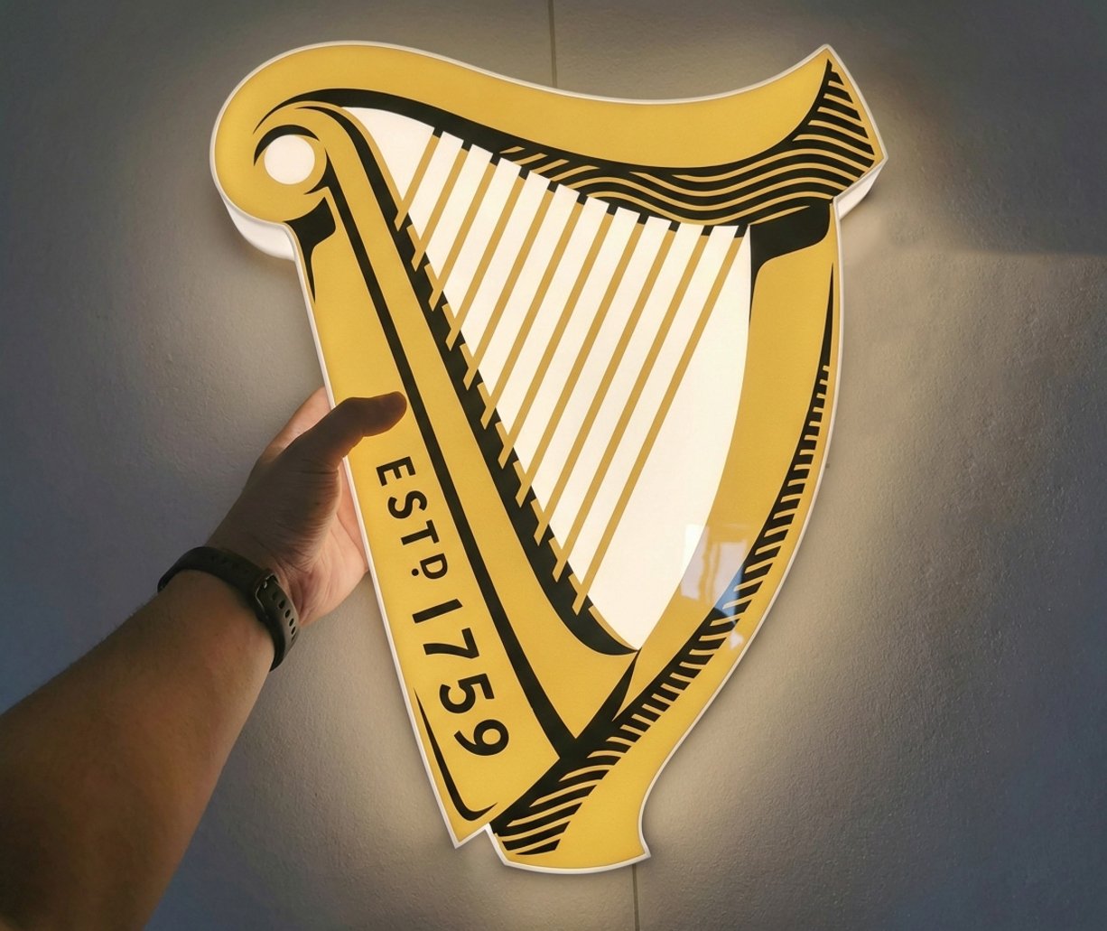 Custom illuminated brand project photo