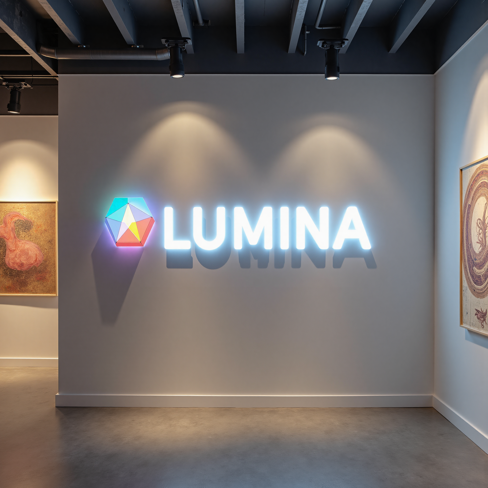 Lumina illuminated wall feature